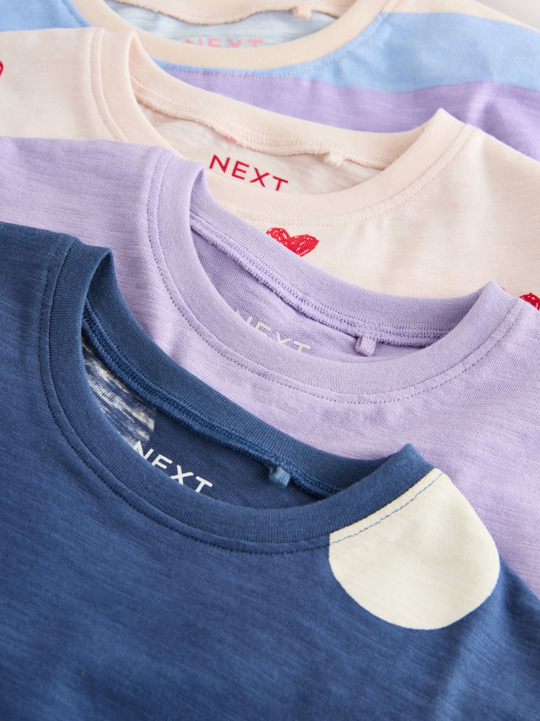 Regenboog - Tops met lange mouwen set van 4 (3mnd - 7 jr)