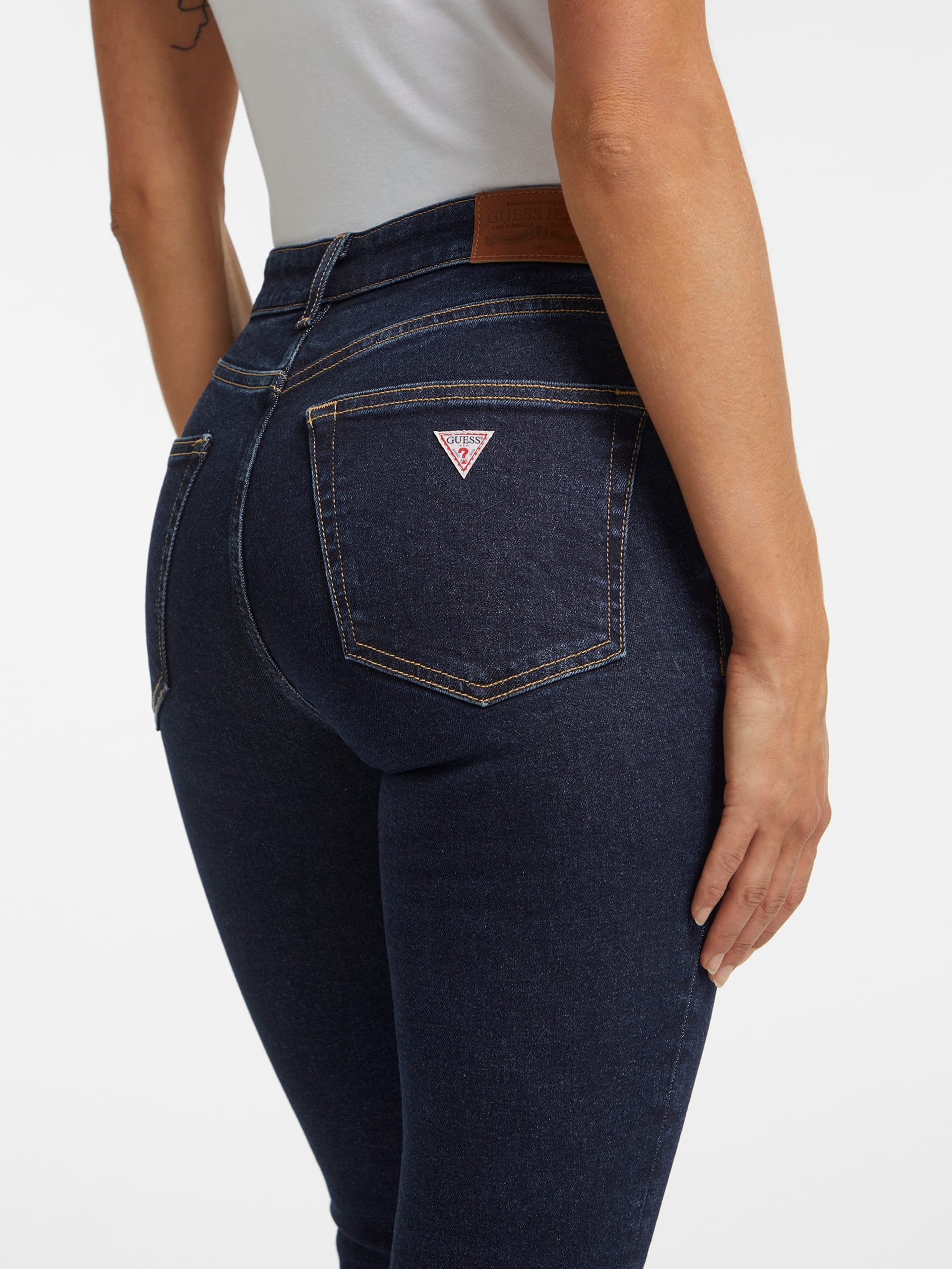 Calça jeans skinny de cintura alta G05