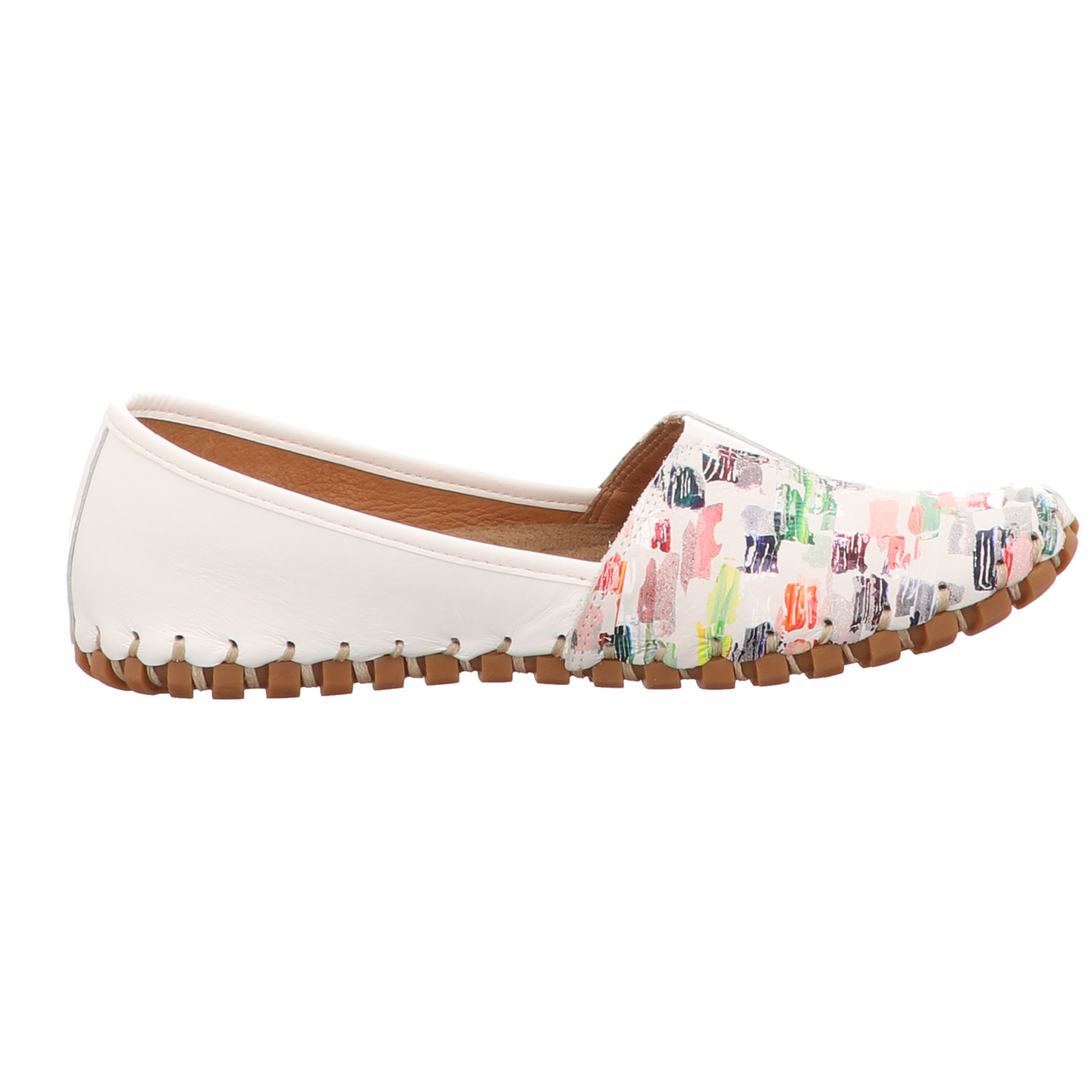 Gemini Damen Slipper weiss/weiss kombi