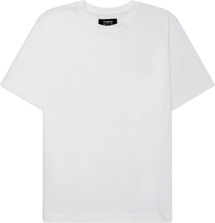 7 Days Active Organic Fitted Tee 049 brilliant white