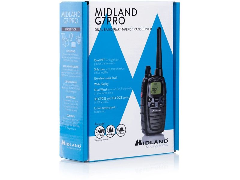 Midland G7 Pro Single Handfunkgerät Funkgerät