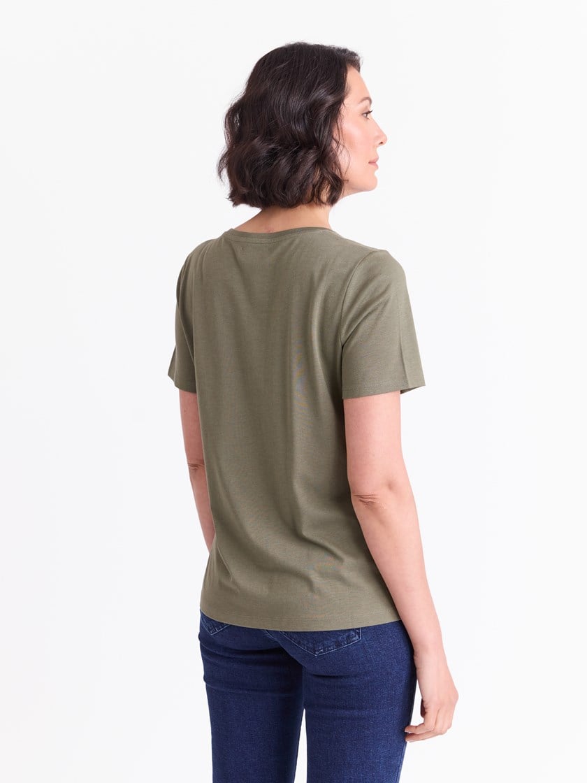 Ava t-skjorte Dusty Olive