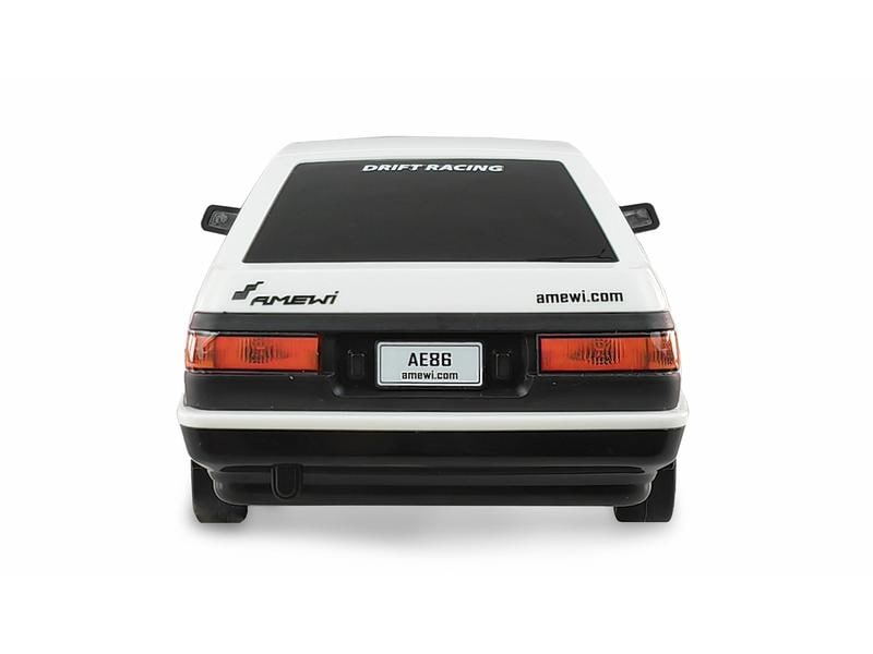 Amewi Drift AE86 Sprinter Trueno RWD, Weiss, RTR, 1:18 Kleiner JDM Drifter mit Heckantrieb
