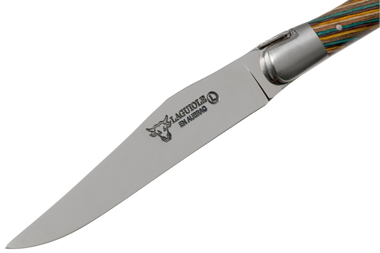 Laguiole en Aubrac Samba 62C99SADIH 6-delige steakmessenset gekleurd sambahout