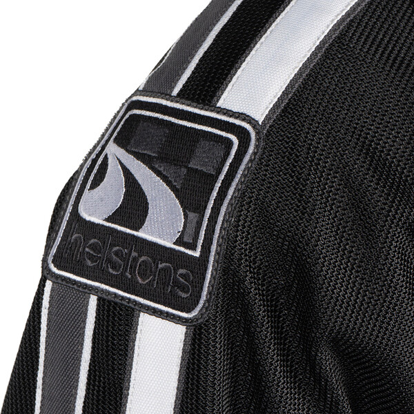 Helstons - Blouson Pace Air Noir / Blanc / Gris