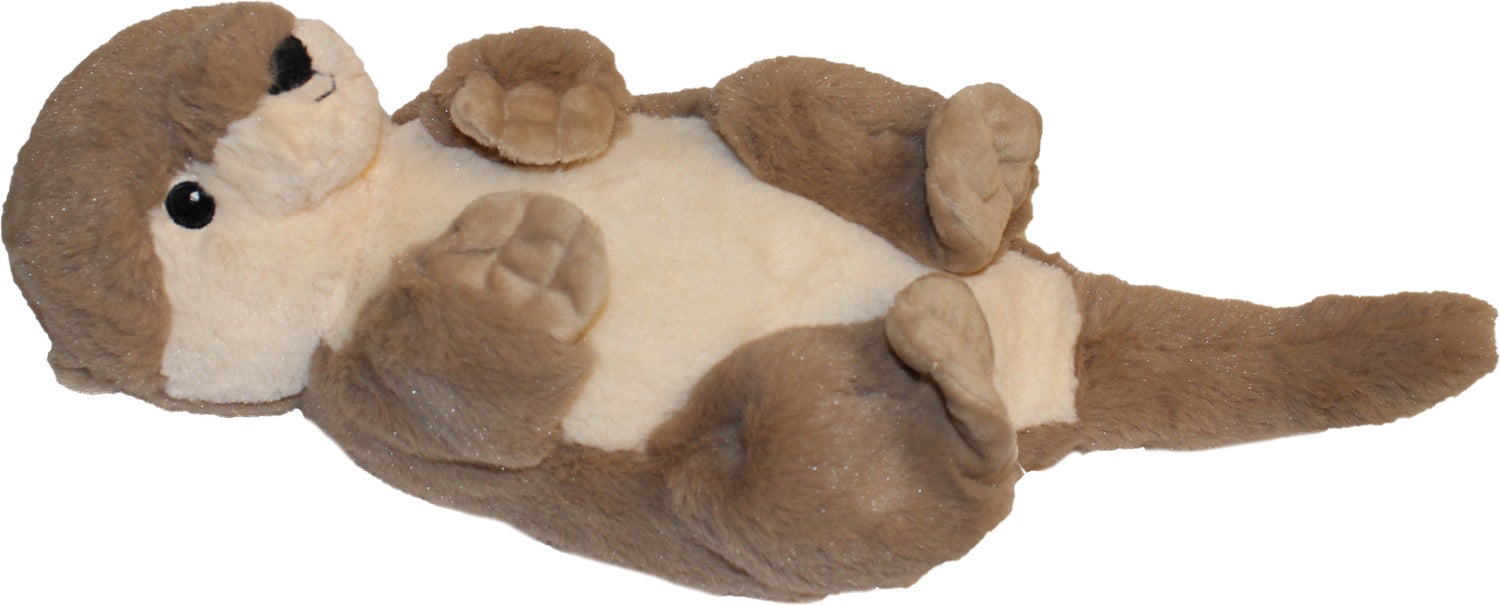 Warmies magnetronknuffel otter beige / bruin 28 x 15 x 11 cm