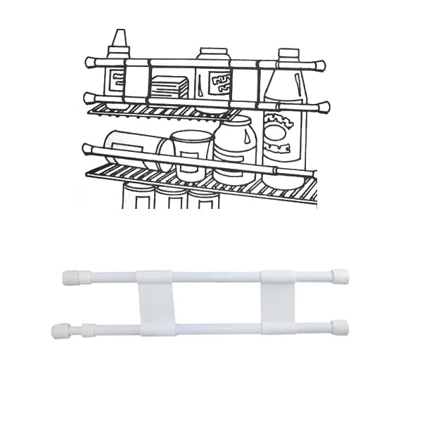 Barre double extensible 25,5 à 43 cm