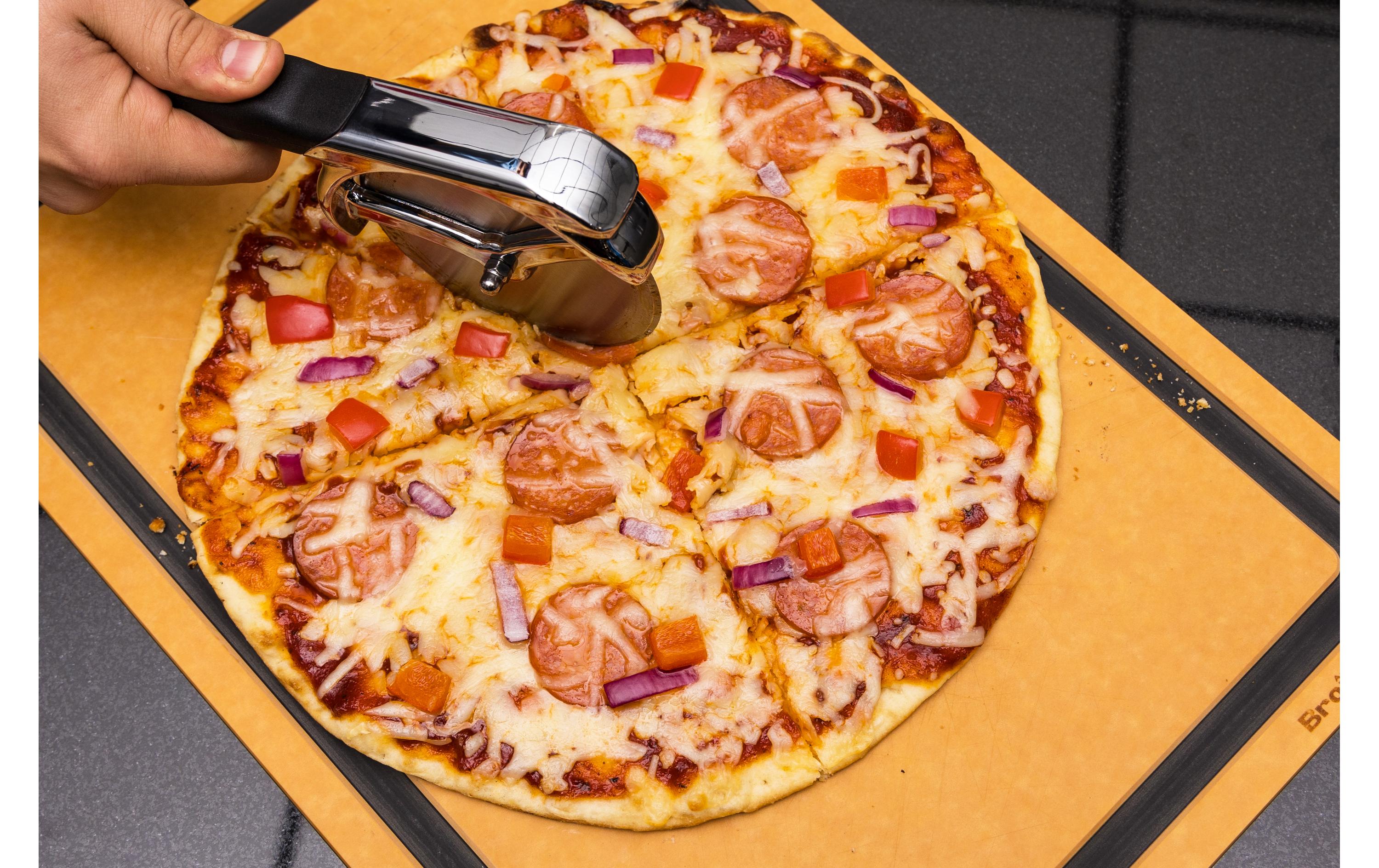 Pizzaschneider Deluxe, Silber/SchwarzPizzaroller