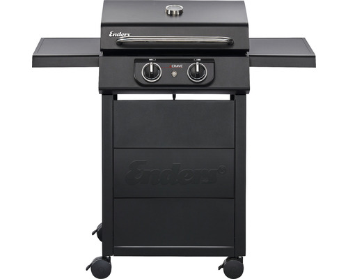 Enders 2,6 kW elektrische grill, zwart, inclusief zijplateau, dekselthermometer, vetopvangbak, grillrooster, netsnoer en warmhoudrek.