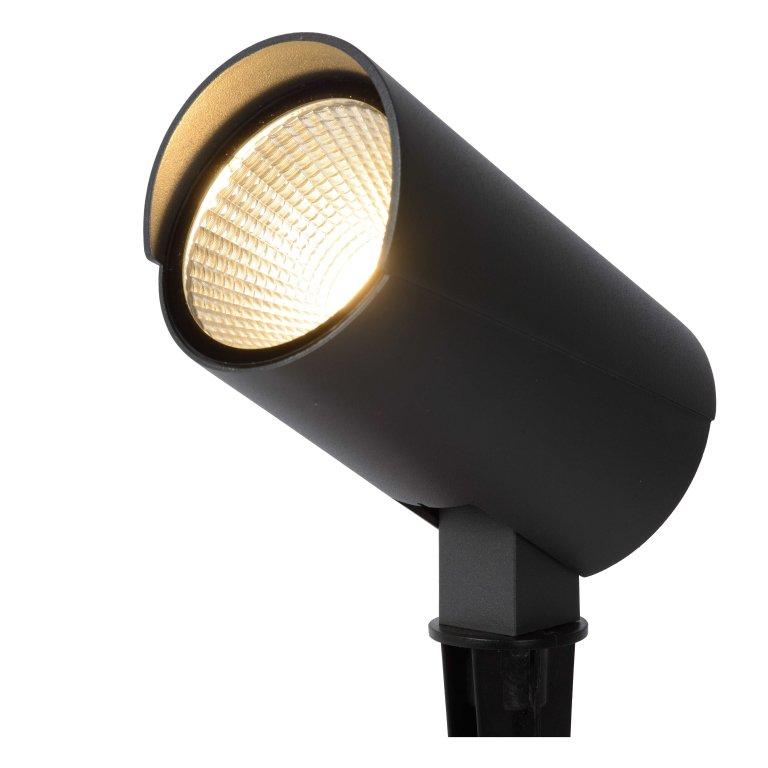 Lucide Manal spot met grondvoet LED buiten IP65 zwart