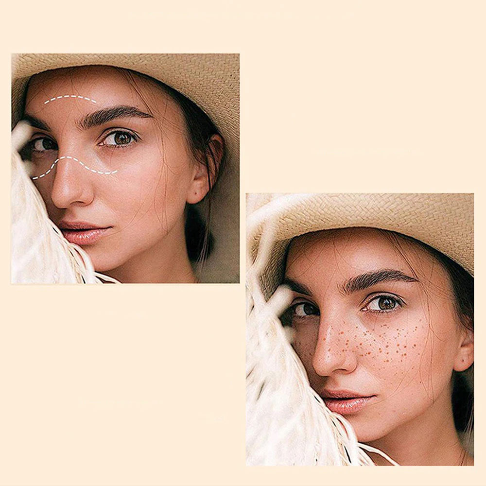 Wasserfester Sommersprossen Stift Temporary Tattoo Faux Freckles Pen - Braun