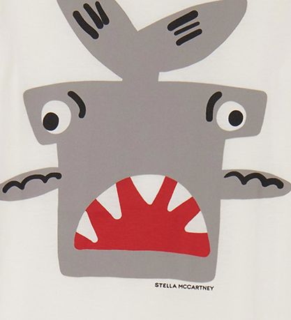 Stella McCartney Kids T-Shirt - Weiß m. Hai