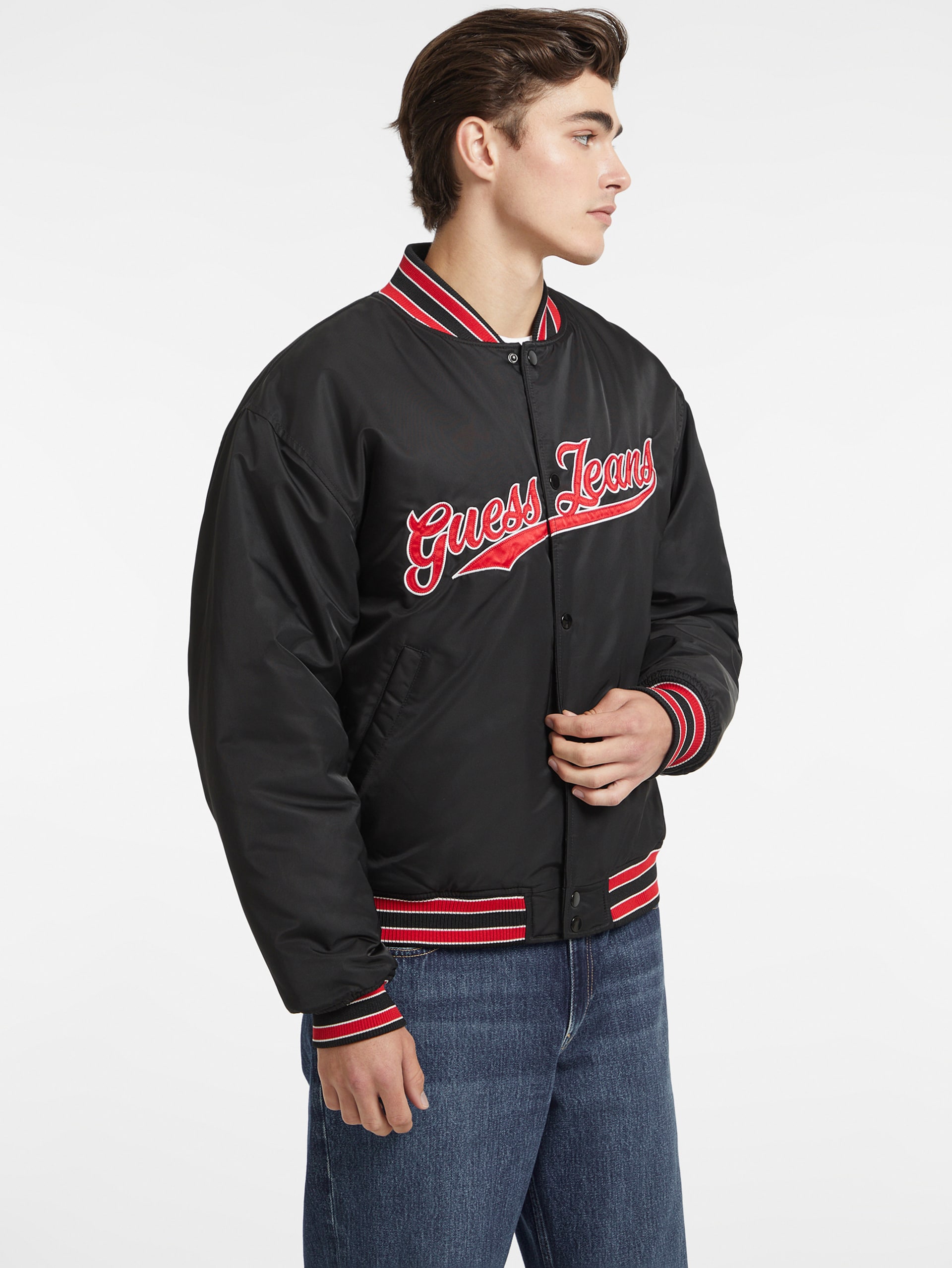 Jaqueta Varsity com Patch de Estilo