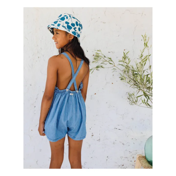 Búho Combishort Denim Lin | Bleu jean