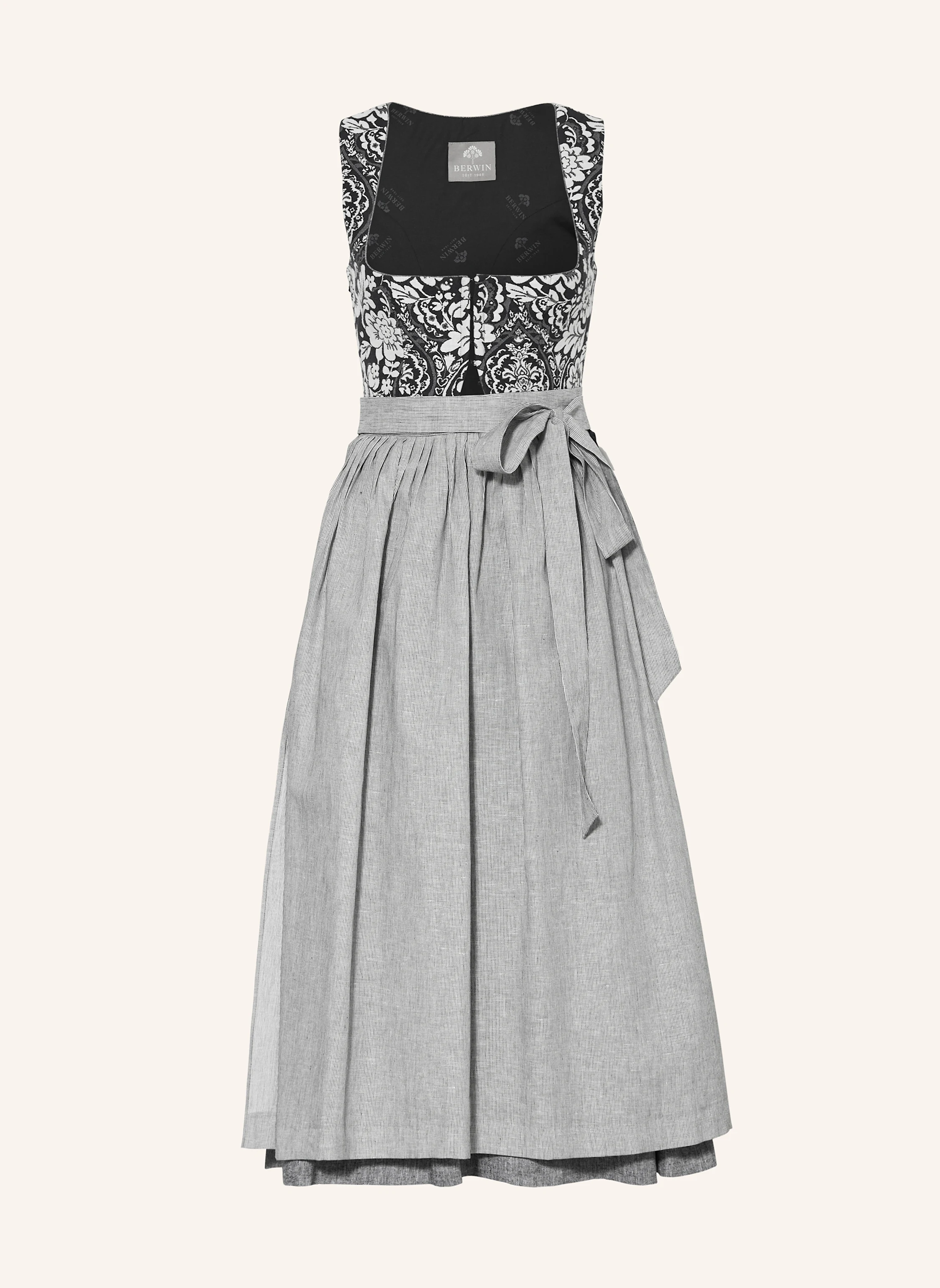 BERWIN & WOLFF Jacquard-Dirndl mit Leinen