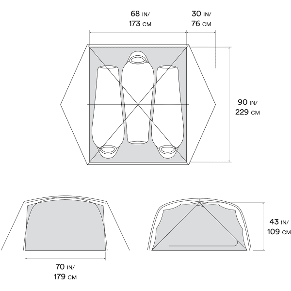 Tente bivouac MOUNTAIN HARDWEAR ASPECT™ 3 TENT