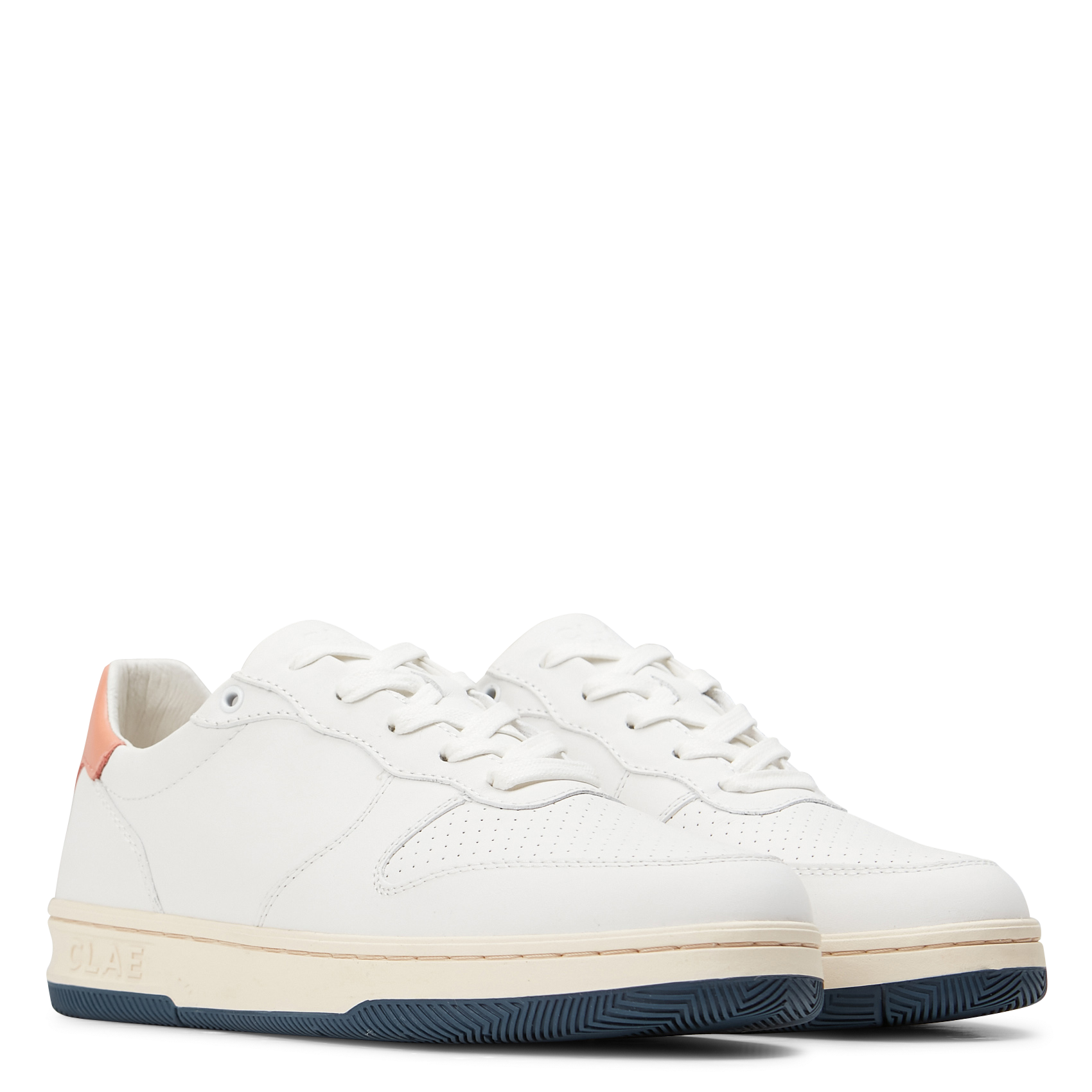 MALONE - Baskets basses en cuir| Blanc