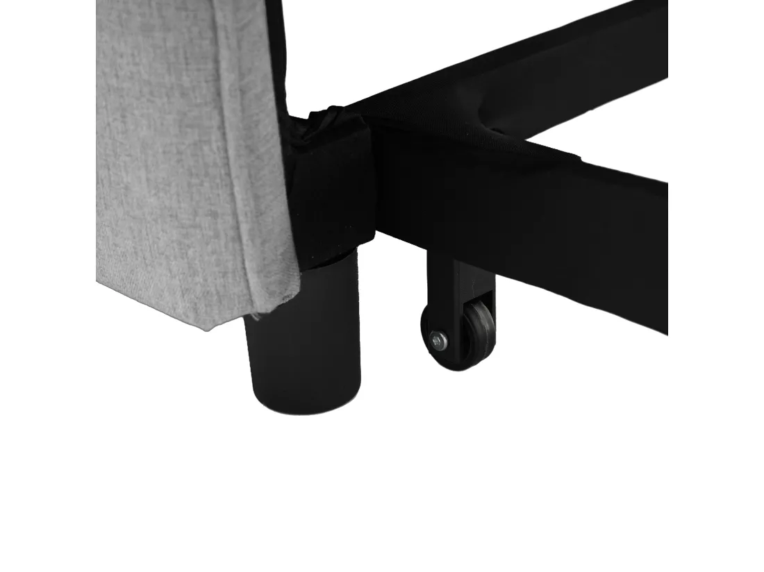 Canapé-lit simple multifonctionnel – avec fonction lit, chaise longue et fauteuil, canapé-lit réglable en trois positions, tables à thé pliantes