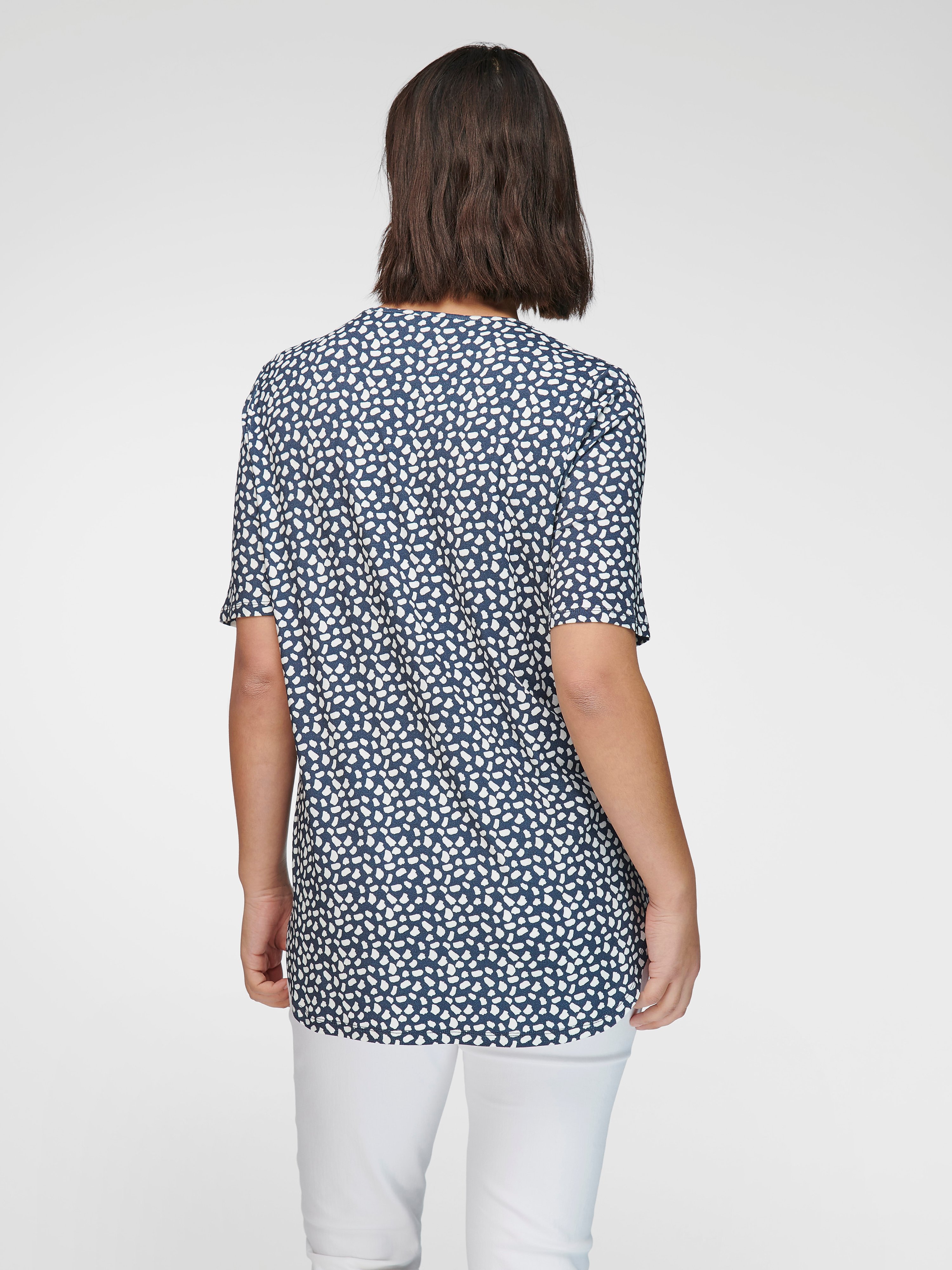 V-Shirt mit 1/2-Arm