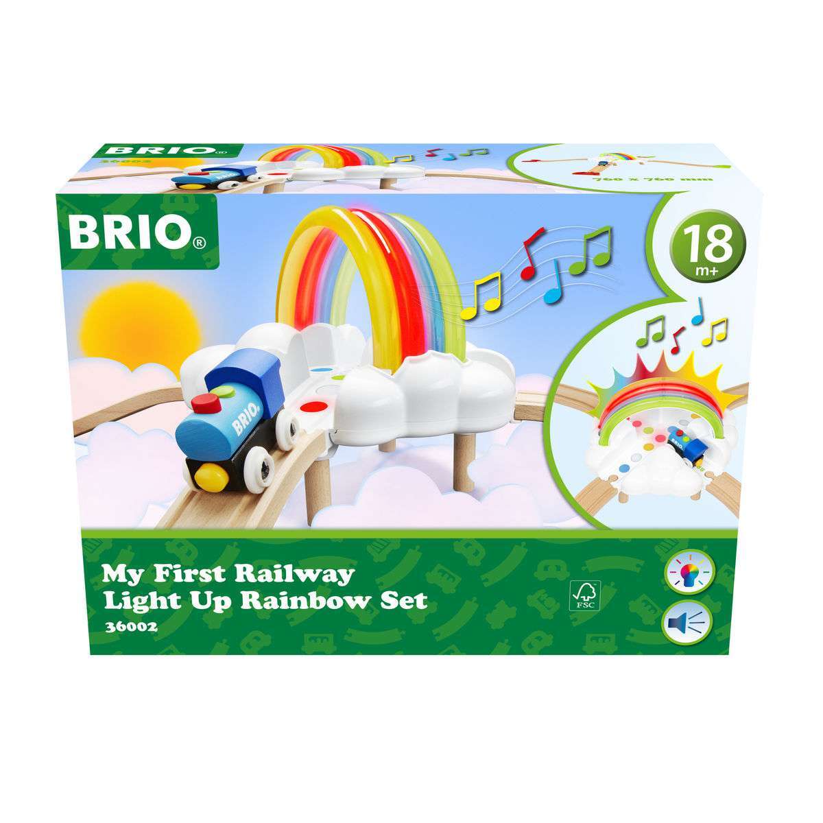 BRIO Spiel Mein erstes Bahn Regenbogen-Set