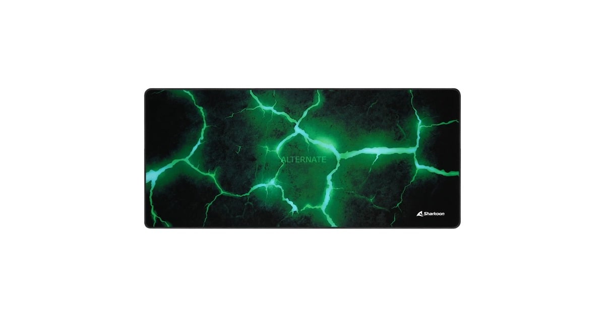 SharkoonSKILLER SGP30 XXL Stone gaming muismat  (Zwart/groen)