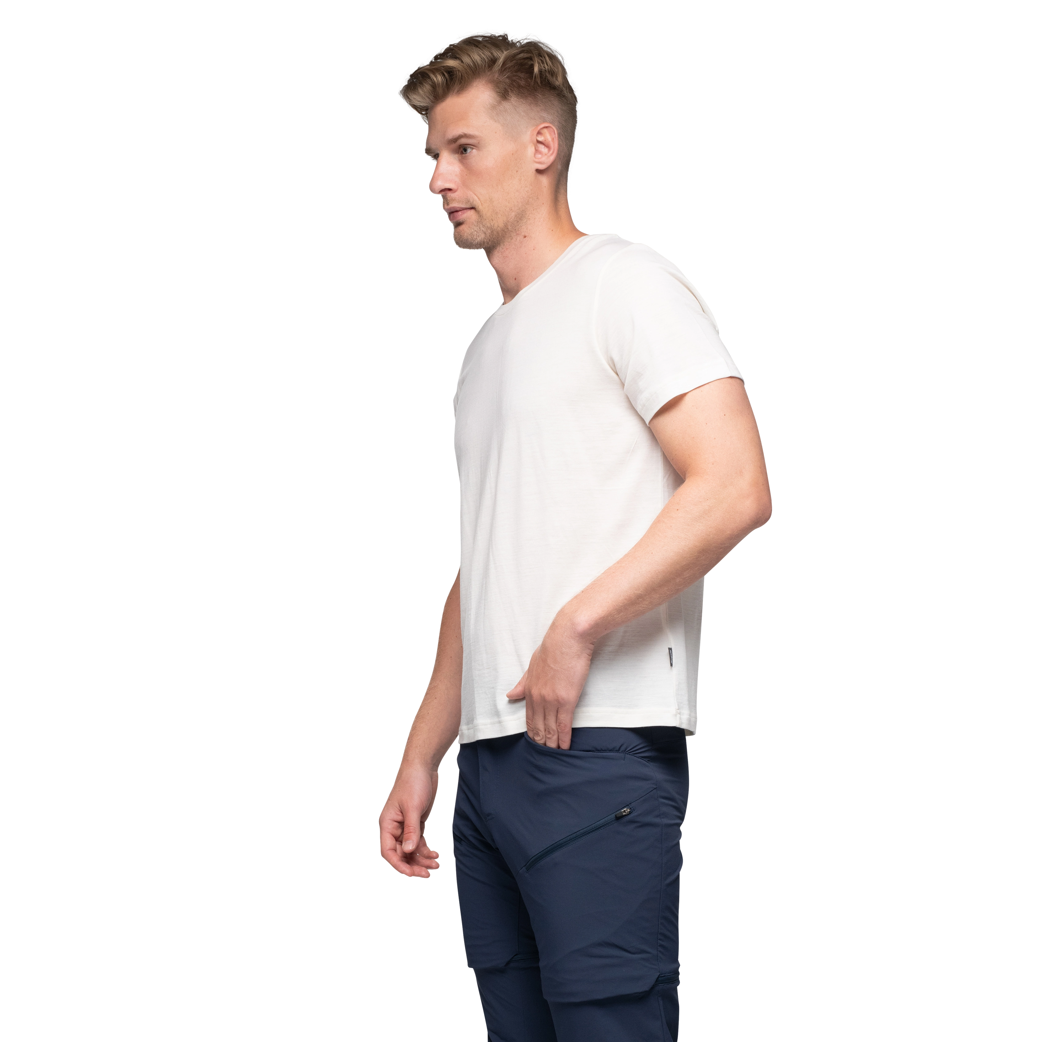 Whenever Merino Tee Men Vanilla White
