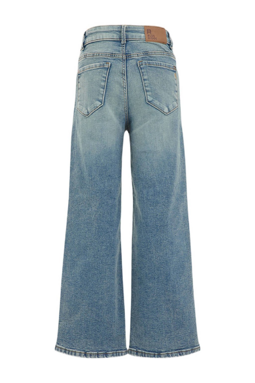 WE Fashion high waist wide leg jeans green cast denim