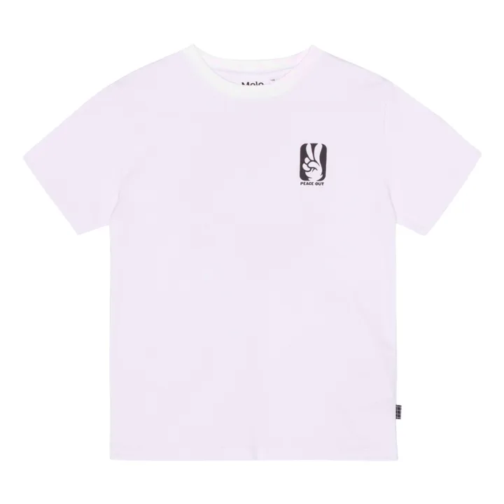 Molo T-Shirt Rodney Peace Basket Coton Bio | Blanc