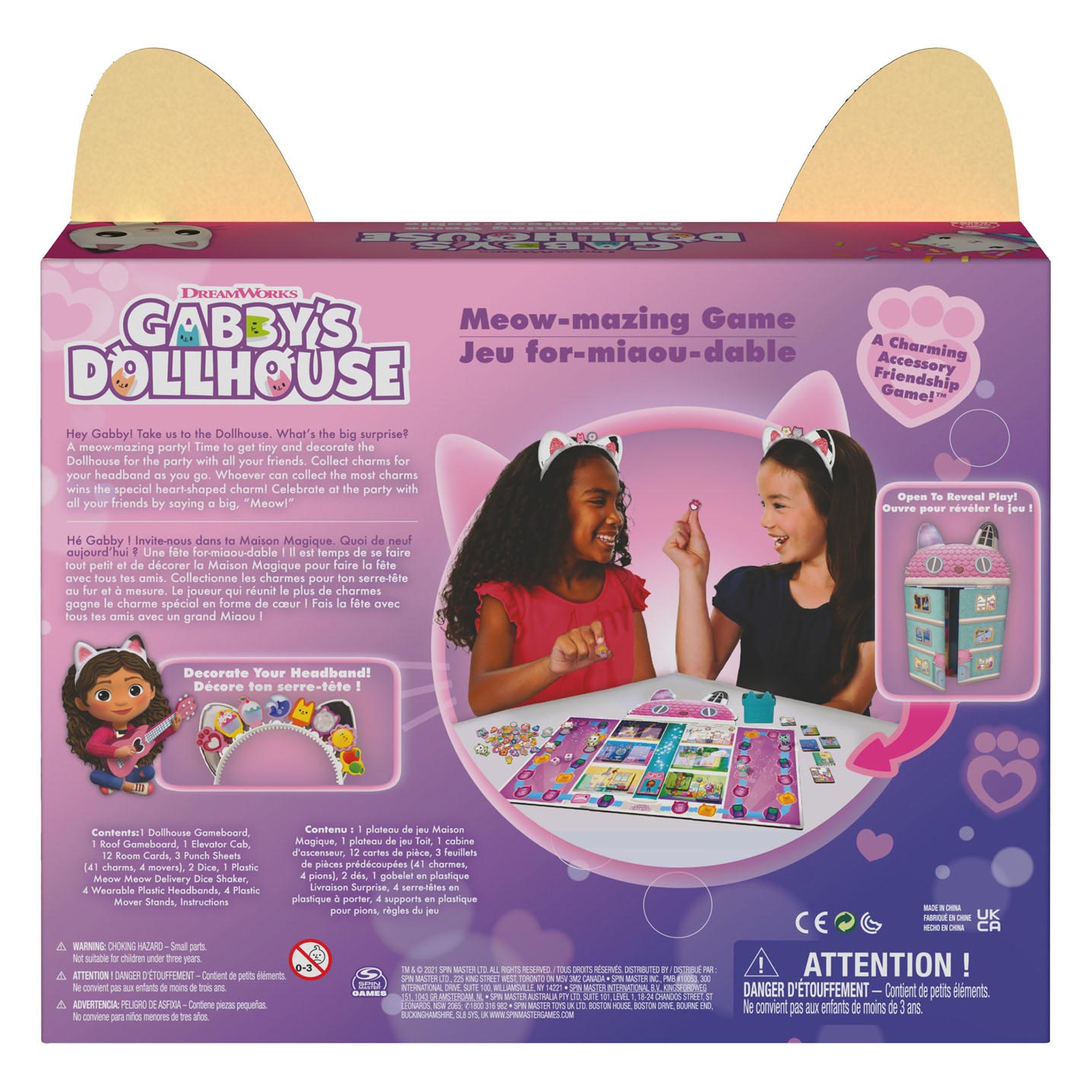 Gabby's Poppenhuis - Meow-Mazing Bordspel