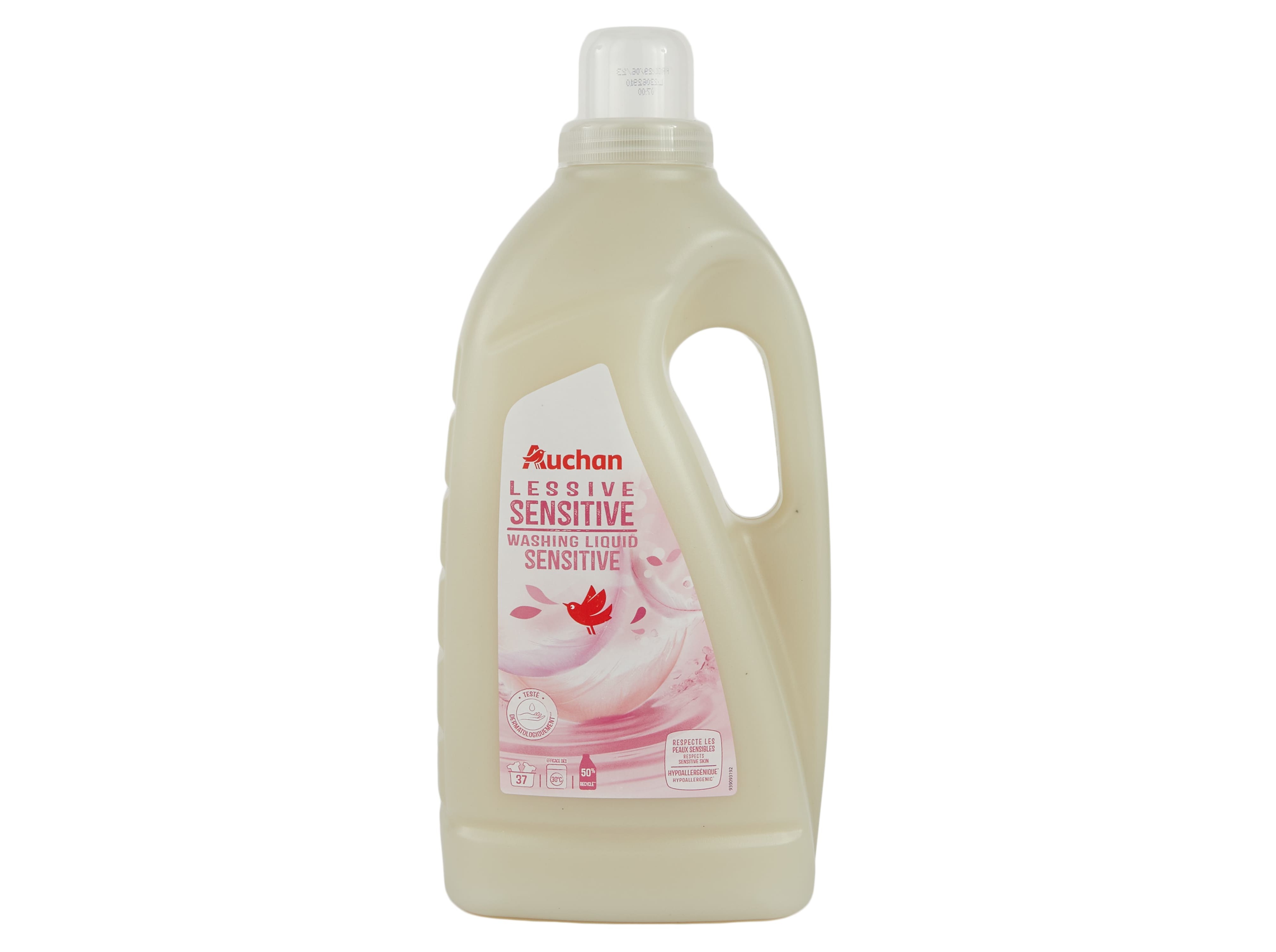 DETERGENTE ROUPA MÁQUINA LÍQUIDO AUCHAN SENSITIVE 37 DOSES