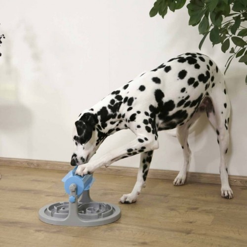 Alimentador interativo para cães, azul