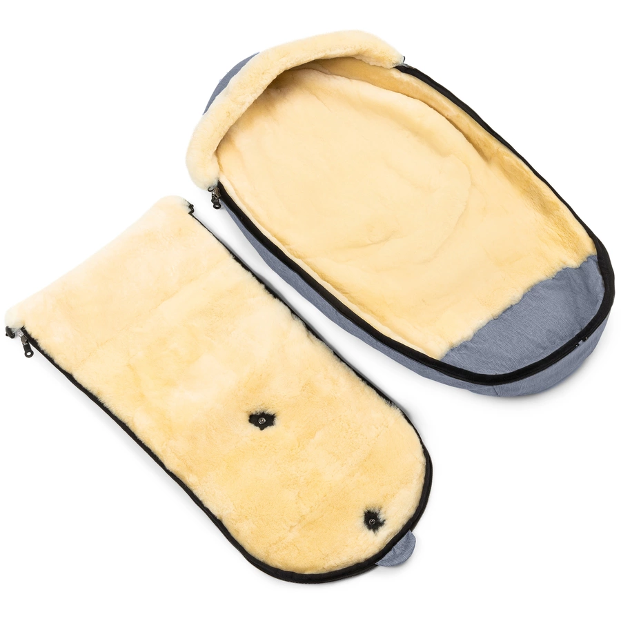 Werner Christ Baby Lammfellfußsack LADIS blu