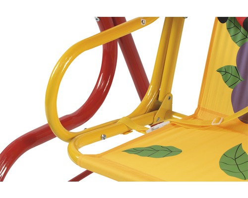 Kinderschommel Hollywood Siena Garden 77 x 117 x 107 cm Textielstof 2-zits rood
