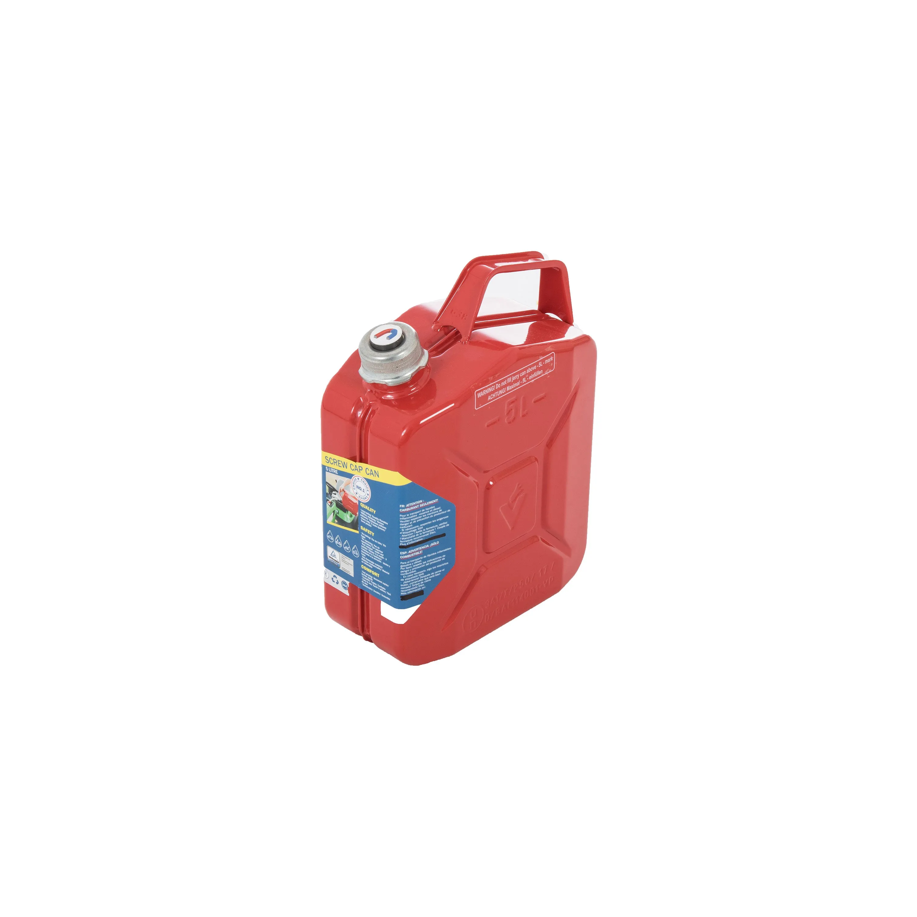MMB -  MMB Benzinkanister Stahlblech mit Magnetverschluss 5 L rot