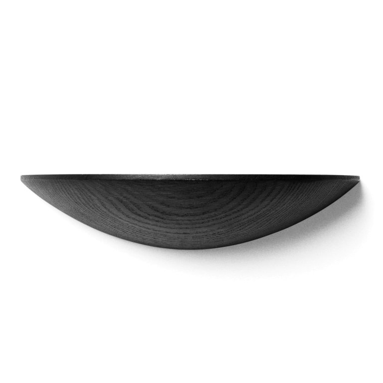 Audo Copenhagen Gridy Fungi wandplank small zwart eiken