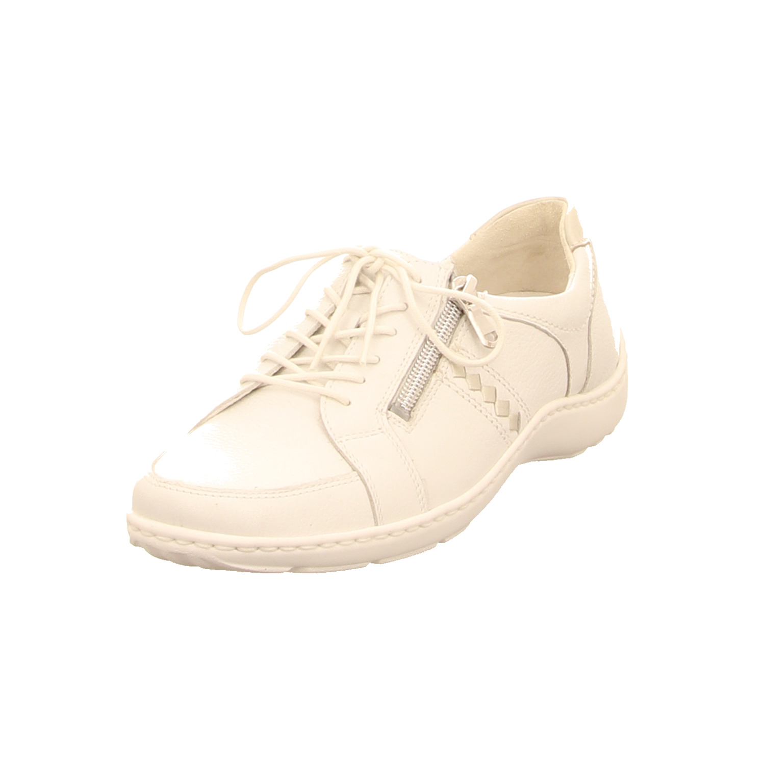 Waldläufer Schnürhalbschuh weiss/weiss kombi