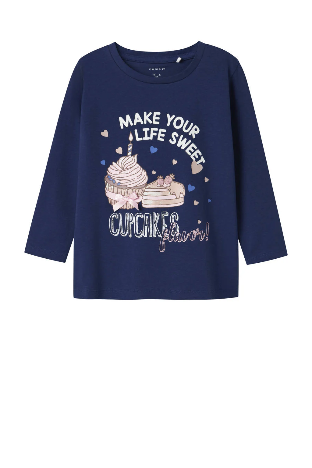 NAME IT MINI longsleeve donkerblauw