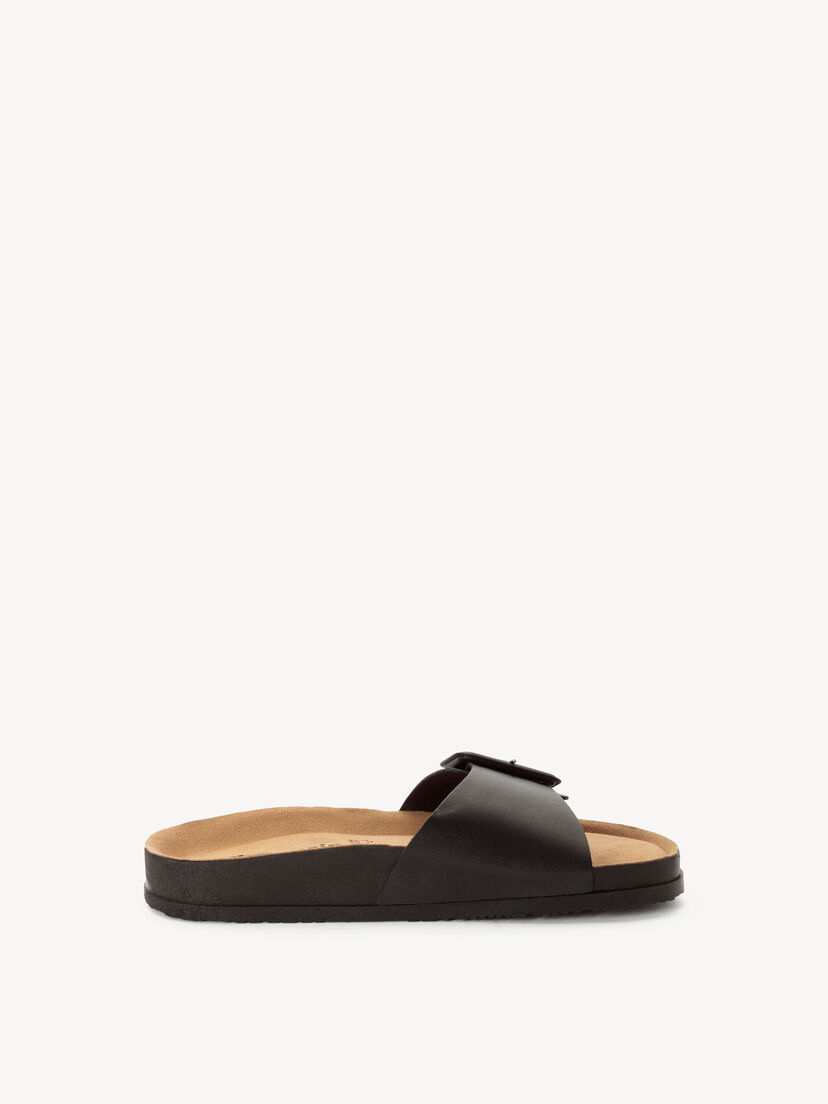 Leren Slipper - zwart