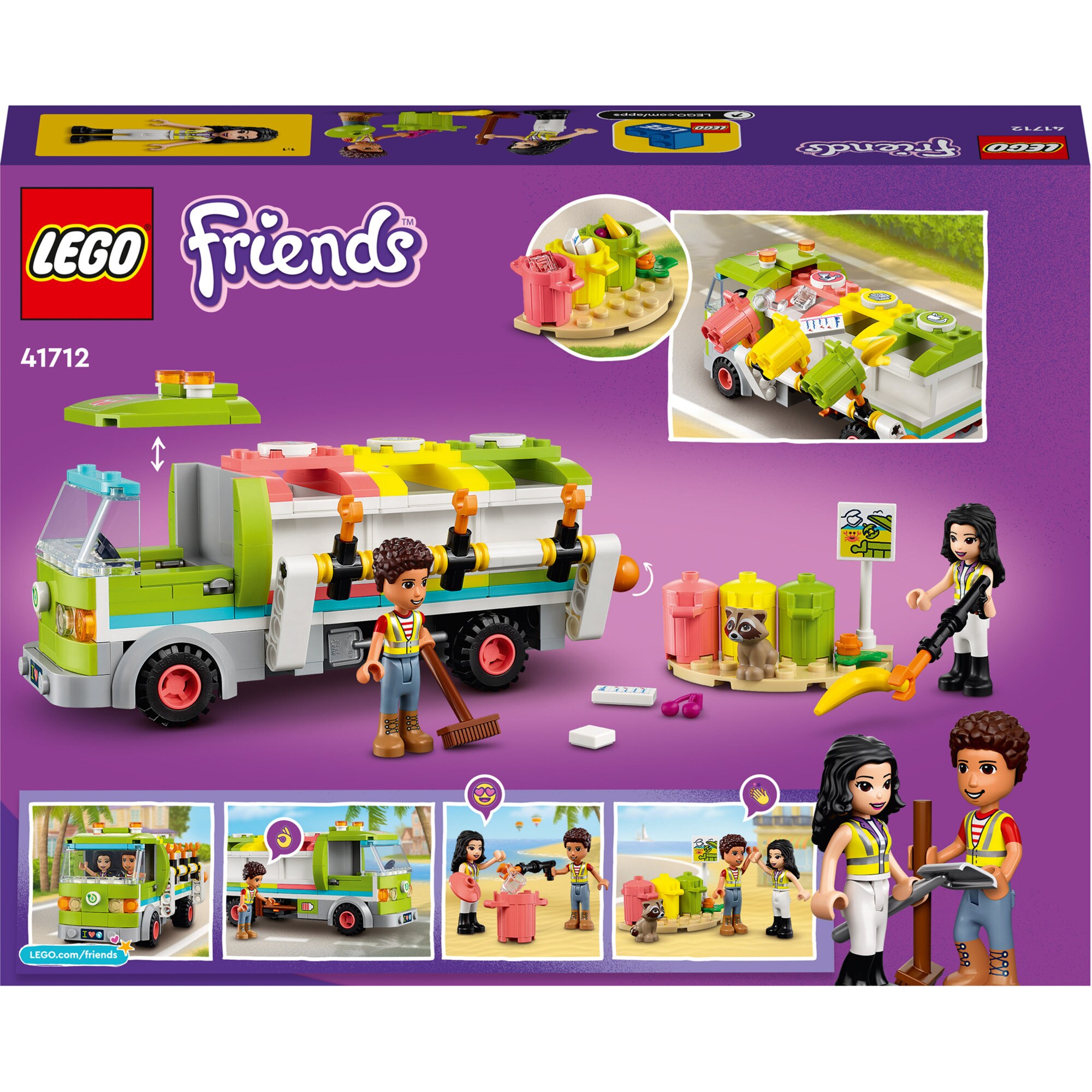 LEGO Konstruktionsspielzeug Friends Recycling-Auto
