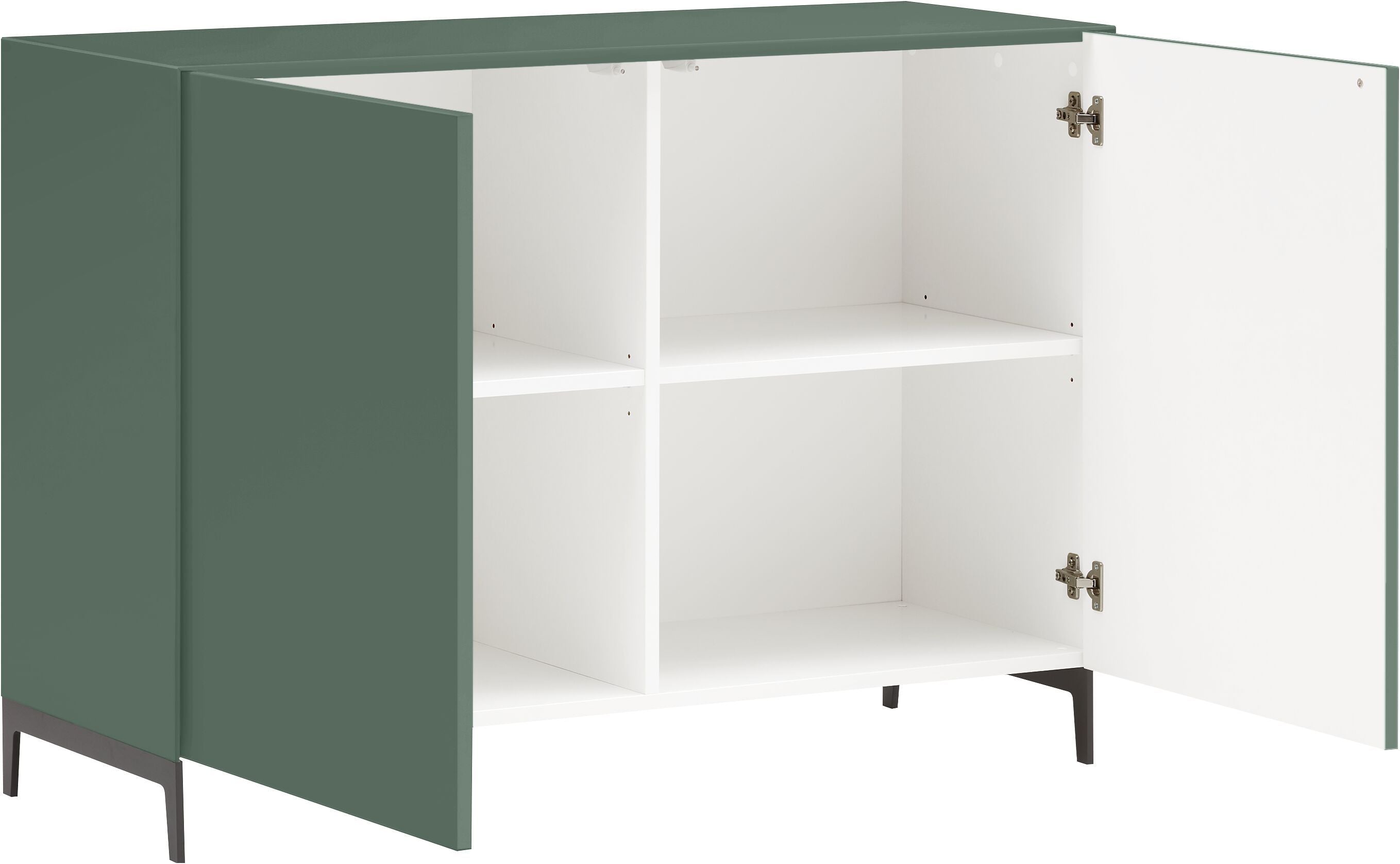 LUX Sideboard - Grün / B: 120.0 cm x T: 46.0 cm x H: 86.5 cm