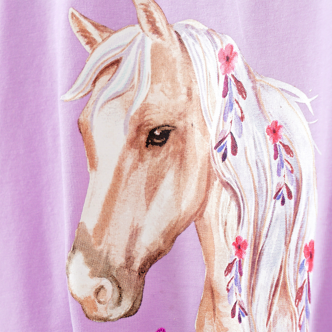 Yigga Mädchen T-Shirt mit Knoten-Detail helllila