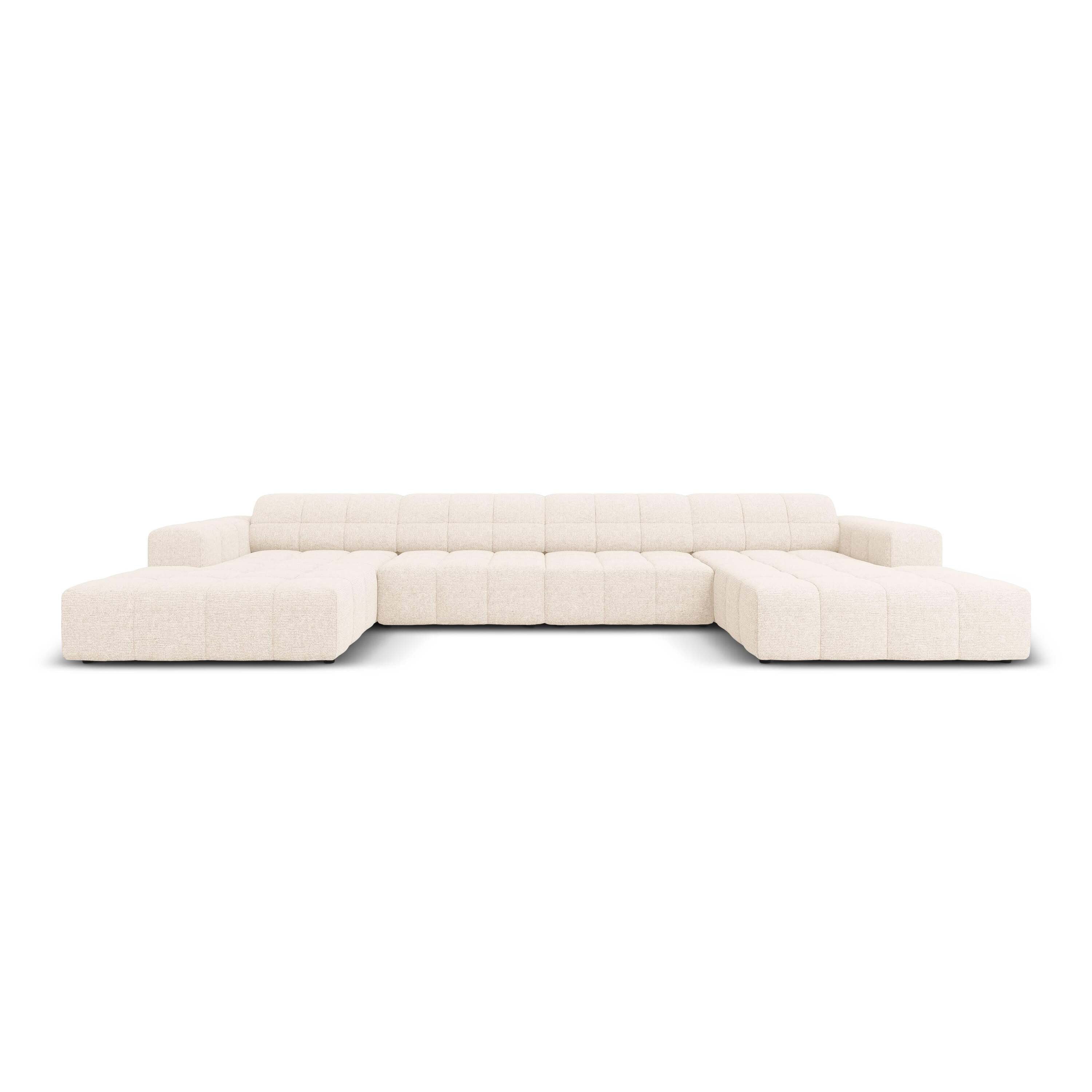 Cosmopolitan Design Chicago U-bank  - Chenille - CrÃ¨me