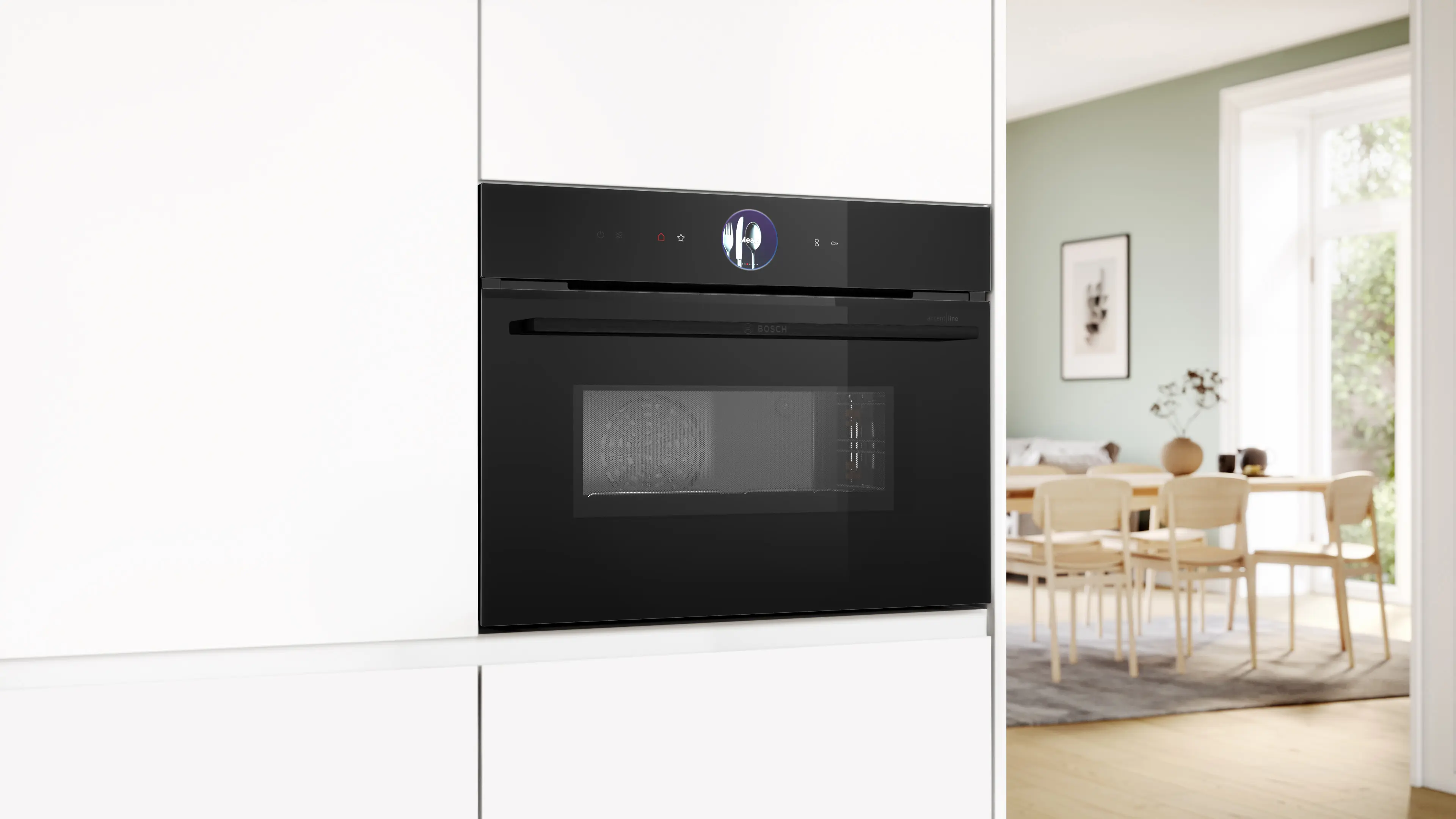 Serie 8 Compacte bakoven met magnetron 60 x 45 cm Zwart