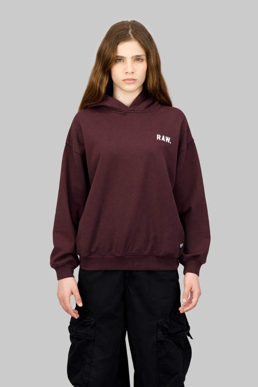 G-STAR hoodie donkerrood