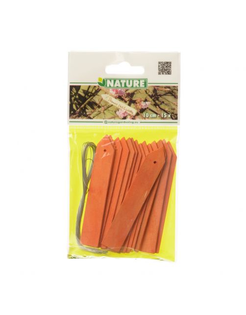 Nature Houten Plantenetiketten - Kweekbenodigdheden - 0.2x1.5x9.5 cm Naturel