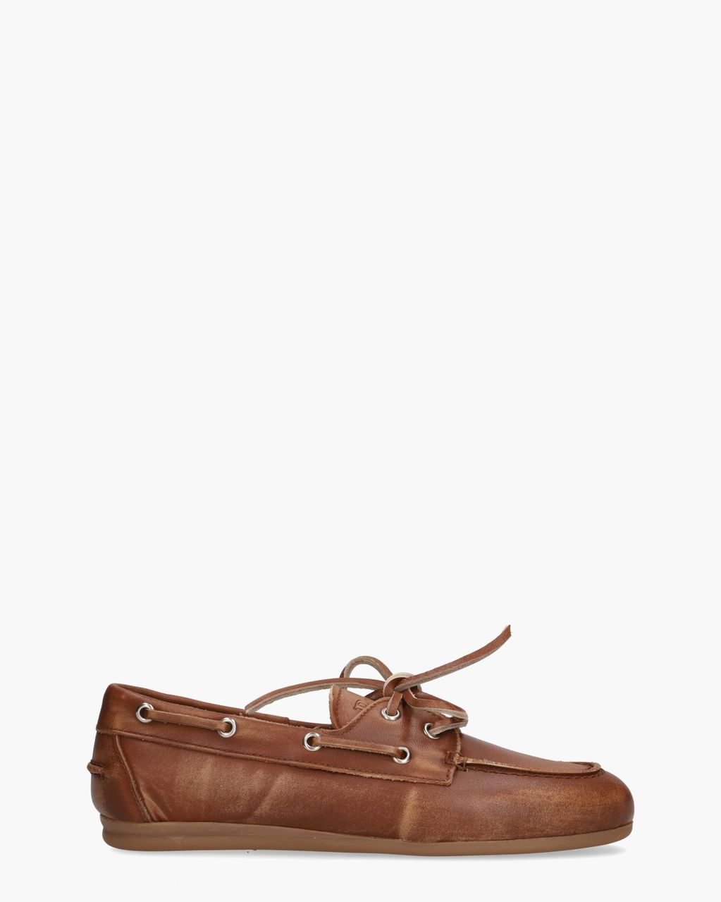 Posa Boat Loafer Cognac Dames Veterschoenen