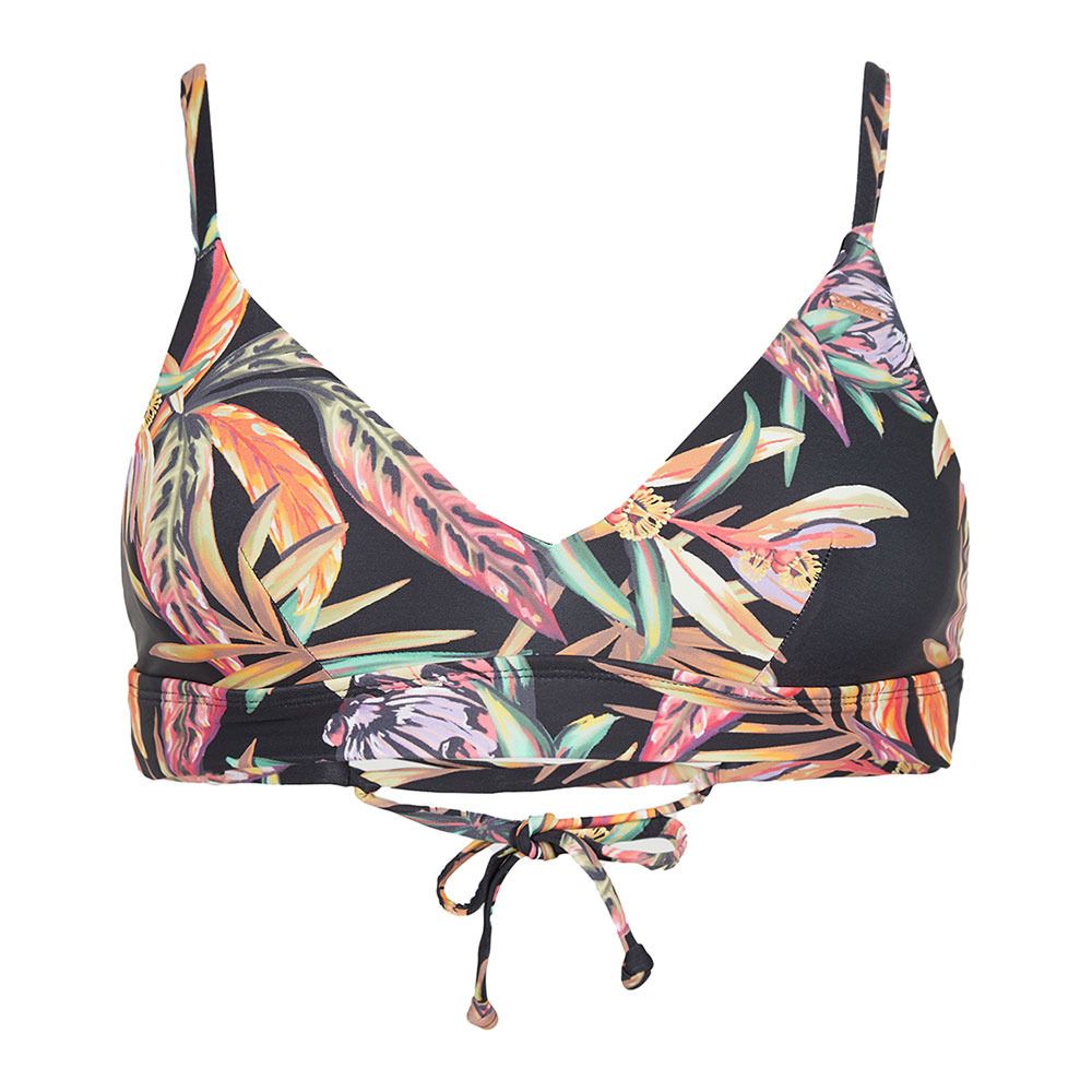 O'Neill WAVE - Haut maillot de bain Femme black tropical flower