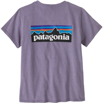 Patagonia P-6 Logo Responsibili-Tee T-Shirt Concrete Purple Damen