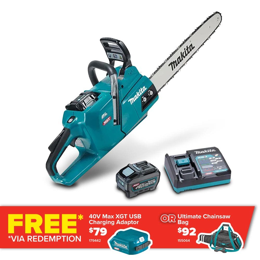Kit de motosserra MAKITA 40V Max XGT 1 x 5,0Ah 450 mm UC013GT101