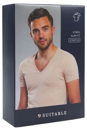 Suitable Vitaru Onzichtbaar Ondershirt Diepe V-Hals 6-Pack kopen